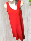 Brand New Isabella Oliver Maternity Red Drape Asymmetric Dress - Size Maternity 1 UK 8