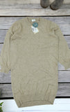 Brand New Mamalicious Newanna Knit Jumper Dress Natural Melange - Size Maternity M UK 10