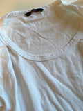 E-vie Maternity Plain White Scoop T-Shirt S/S - Size Maternity UK 14