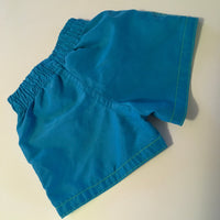 Mini Rebel Blue/Yellow Neon Palm Tree Shorts - Boys 6-9m