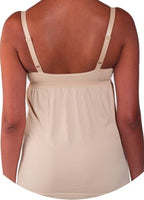 Cantaloop Maternity Tan Pregnancy & Nursing Tank Top Vest - Size Maternity UK S - XL
