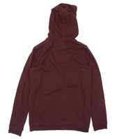 Brand New Tu Burgundy Plain Zip-through Hoodie Jumper - Unisex 14yrs