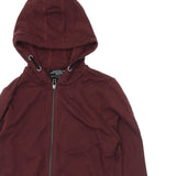 Brand New Tu Burgundy Plain Zip-through Hoodie Jumper - Unisex 14yrs