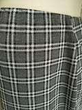 New Look Maternity Black/White Checked Stretch Jersey Skirt - Size Maternity UK 10