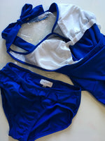Brand New Styling Maternity Blue 2 Piece Tankini Swimsuit Costume - Size Maternity XS UK 6-10