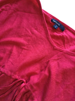 Gap Maternity Pink V Neck Cotton & Modal Knit Top - Size Maternity S/P