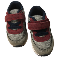 Primark Baby Boys Grey Red & Blue Trainers - Boys Size UK Infant 3 EUR 19