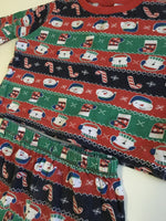 Snowman Bear and Stocking Festive Christmas Pyjamas - Unisex 12-18m