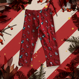 Matalan Red Stretch Leggings with Penguins Print - Girls 12-18m