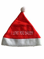 I love You Daddy Felt Christmas Hat - Unisex Baby