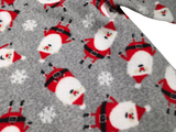Rebel Grey Soft Fleece Santa Print Pyjama Top - Unisex 2-3yrs