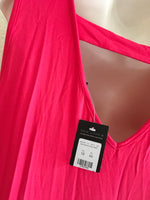 Brand New New Look Maternity Hot Pink Bar Back Stretch Maxi Dress - Size Maternity UK 18