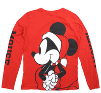 Disney Mickey Mouse at Next Red Christmas L/S Top - Unisex 15yrs