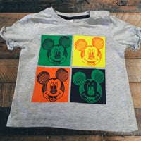 Disney at F&F Grey Mickey Mouse Character Print T-Shirt - Unisex 12-18m