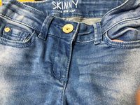 Next Denim for Life Blue Girls Skinny Jeans with Adjustable Waist - Girls 5yrs