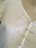 George Maternity Plain White 3/4 Sleeve Button Top - Size Maternity UK 13