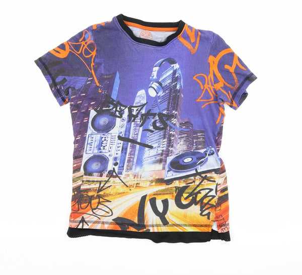 F&F Graffiti Skyline Colourful Graphic T-Shirt - Boys 10-11yrs