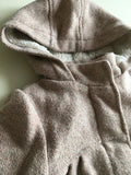 Tu Pink/Grey/Silver Tweed Look Wool Winter Coat with Hood - Girls 18-24m