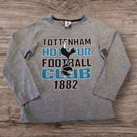F&F Tottenham Hotspur Grey L/S Top Official Merchandise - Boys 8-9yrs