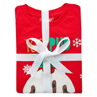 Brand New Family Christmas Pyjamas Matching Set Pudding Design PJs Babies Kids Ladies Mens - Unisex