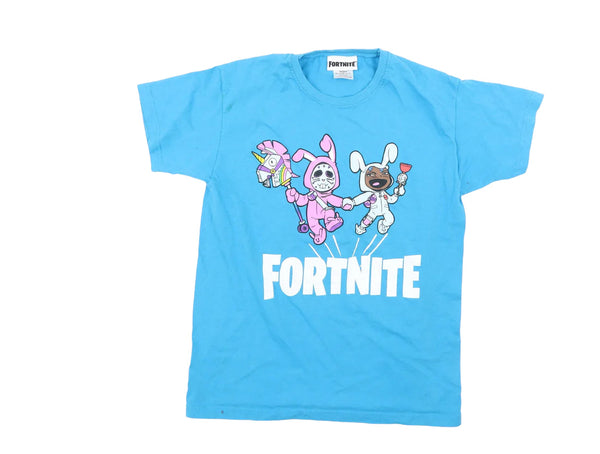 Fortnite Turquoise Blue Official Character T-Shirt - Boys 12-13yrs