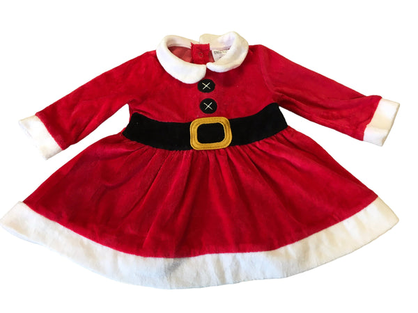 Fred & Flo Miss Santa Red Baby Christmas Dress - Girls 0-3m