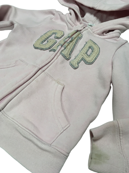 Baby Gap Light Pink Logo Hoodie Jumper Playwear Girls 2yrs Growth Spurtz
