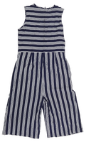 Brand New George Girls Navy/White Striped Sleeveless Jumpsuit - Girls 13-14yrs