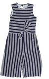 Brand New George Girls Navy/White Striped Sleeveless Jumpsuit - Girls 13-14yrs