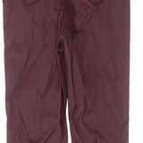 Brand New George Burgundy Wet Look Skinny Jeans - Girls 11-12yrs