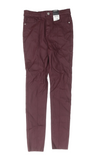 Brand New George Burgundy Wet Look Skinny Jeans - Girls 11-12yrs