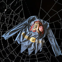 George Grey Gory Heart Skeleton Halloween Fancy Dress Top - Unisex 13-14yrs