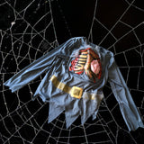 George Grey Gory Heart Skeleton Halloween Fancy Dress Top - Unisex 13-14yrs