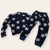 George Navy/Grey Star Warm Fleece Pyjamas - Boys 5-6yrs