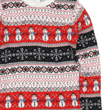 Next Ecru Red & Black Festive Knitted Christmas Jumper Dress - Girls 13yrs