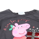 Peppa Pig A Time For Giving Sequin Grey Christmas Jumper - Girls 18-24m
