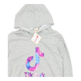 Brand New Foanja Teen Girls Tik Tok Grey Hoodie Jumper - Girls 15yrs