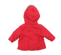 Tu Baby Red Coat with Embroidered Cats Design and Hood Girls 0 3m Growth Spurtz