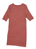 Brand New Candy Couture Red/White Striped Stretch Midi Dress - Girls 15yrs