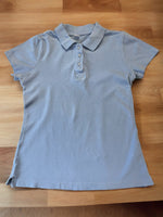 Girls Light Blue S/S School Polo Shirt - Preloved