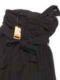 Brand New Tammy Girl One Shoulder Jewelled Waist Black Party Dress - Girls 13-14yrs