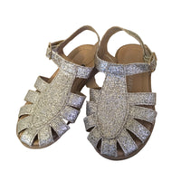 Primark Girls Gold Glitter Strappy Summer Sandals - Girls Size Infant UK 7 EUR 24
