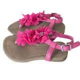 Young Dimension Pink Floral Strappy Sandals - Girls Size Infant UK 7 EUR 24