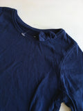 Primark Navy Blue L/S Top with Neck Bow - Girls 6-7yrs