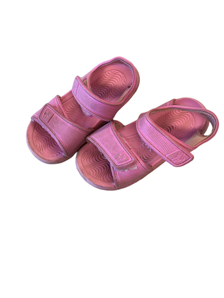 Light Pink Toddler Girls Rubber Beach Summer Sandals - Girls Size Infant UK 8