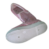 Primark Pink Glitzy Slip On Pumps Shoes - Girls Size Infant UK 7 EUR 24