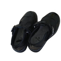 Tu Black Patent Mary Jane Brogue Shoes - Girls Size UK Infant 7