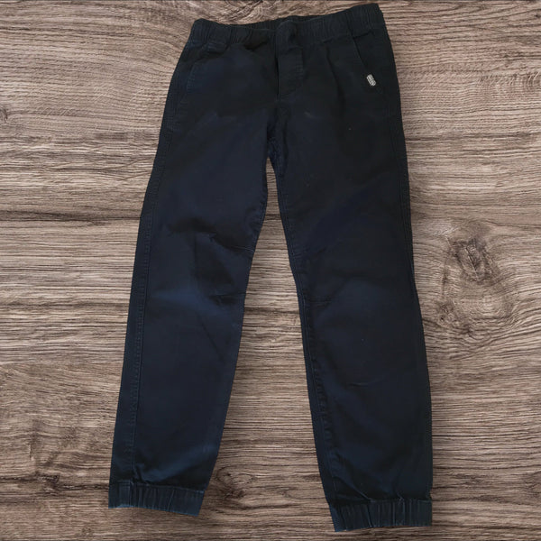 H&M Pull On Cotton Joggers Navy Blue - Boys 10-11yrs