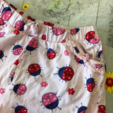 George Pink Ladybird Print Jersey Shorts - Girls 2-3yrs