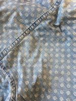 M&Co Boys Blue Denim L/S Printed Shirt - Boys 12-13yrs